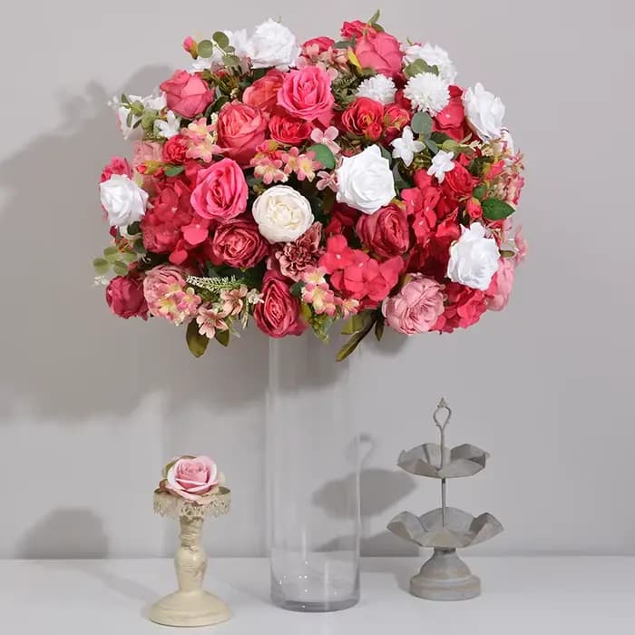 Nouvelles boules de fleurs esthétiques de 80CM de haut