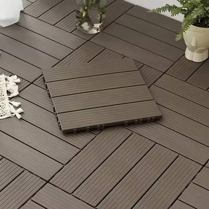 Plancher de balcon adapté à terrasse extérieure, balcon, jardin, cour, décoration de sol, épissage, carrelage de balcon, 1 pièce