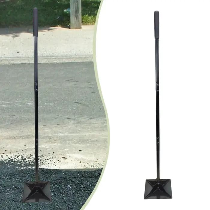 Compacteur de sol manuel pour aménagement paysager, nivellement de gravier, réparation du sol – Tasseau de jardin léger pour usage professionnel