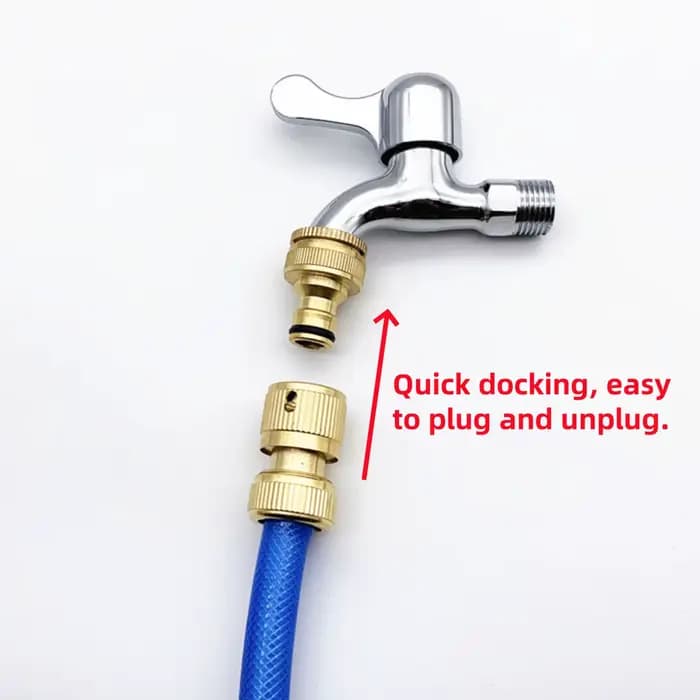 Connecteur rapide de robinet en laiton fileté 1/2 "3/4" 1 ", 16mm, Joint de mamelon de Machine à lav