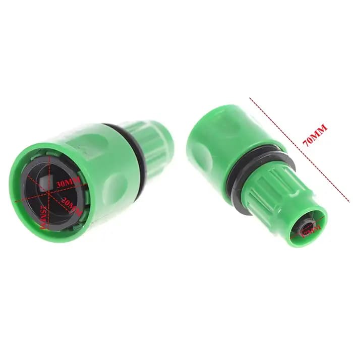 Connecteur rapide unidirectionnel pour tuyau d'arrosage de jardin, connecteur d'irrigation, 3/8 po