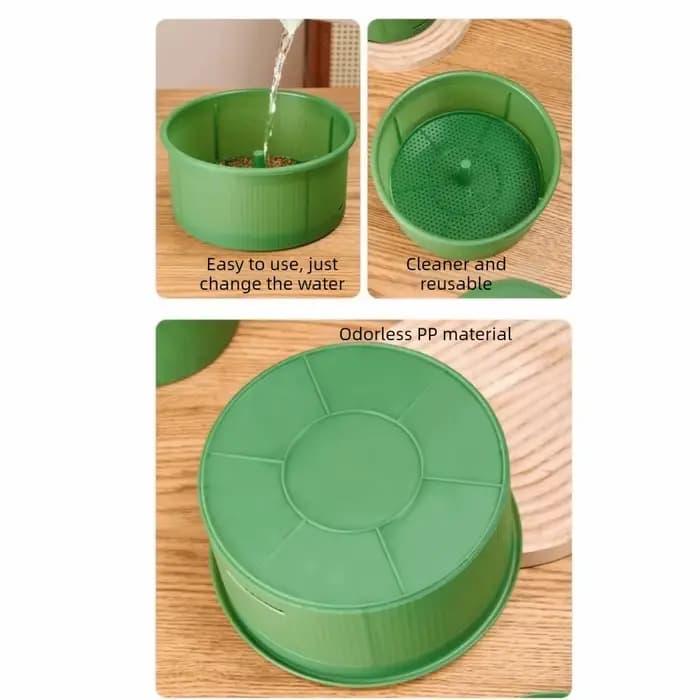 Pots de pépinière en plastique pour germes de haricots