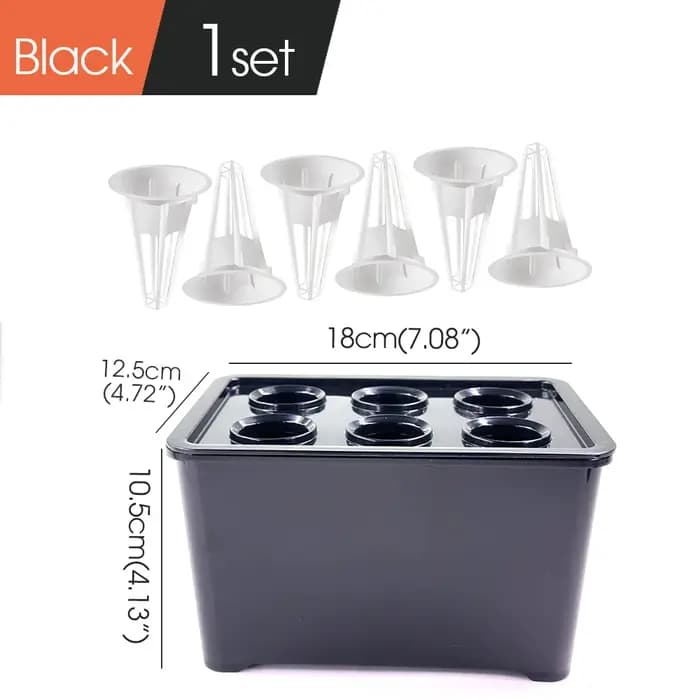 Système de culture hydroponique blanc/noir