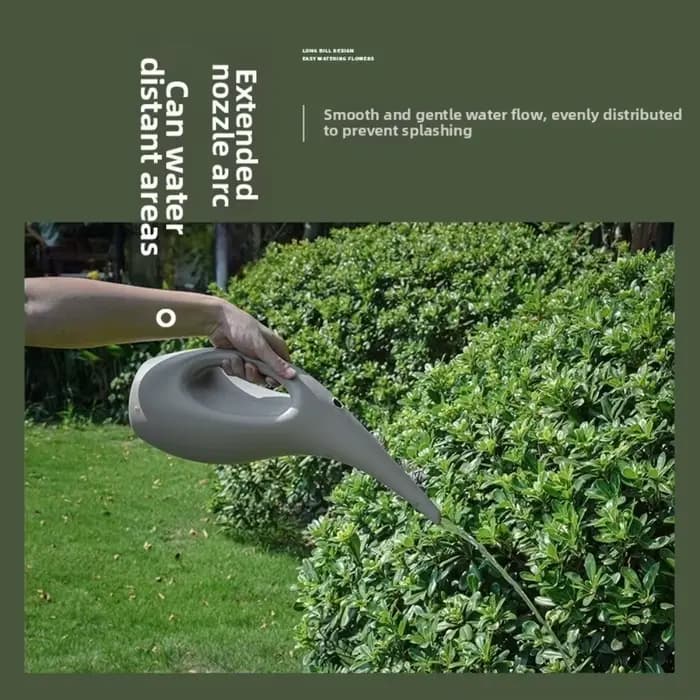 Arrosoir 1,5 L 2,5 L à long bec, grande capacité, pour plantes vertes et fleurs, avec poignée courbée, bouteille d'arrosage pour plantes en pot
