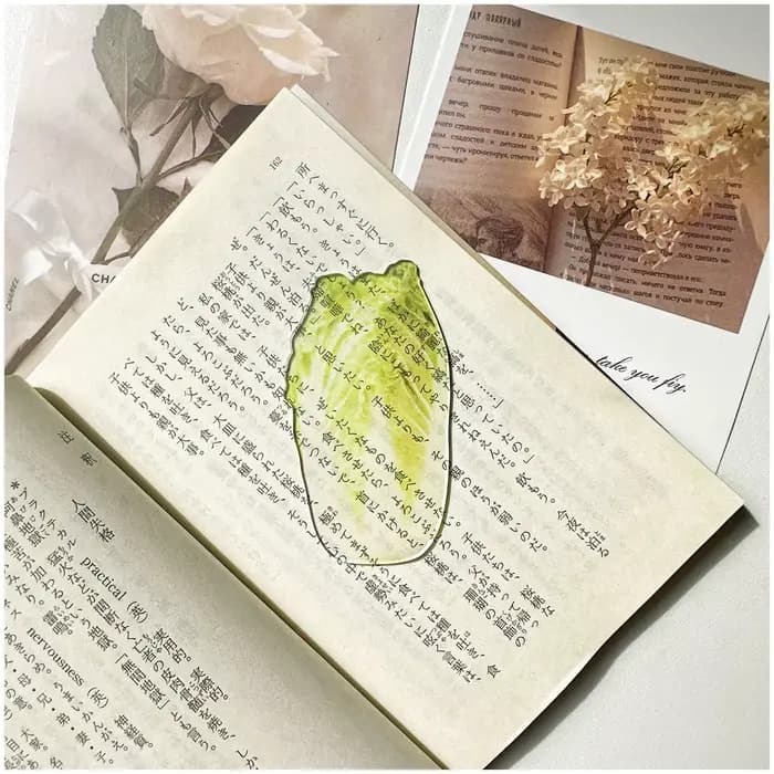 Marque-page créatif en forme de légume, fonctionnel, transparent, en acrylique, aux couleurs vives, pour fournitures scolaires et DIY