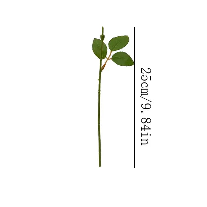 Tige de fleur verte artificielle