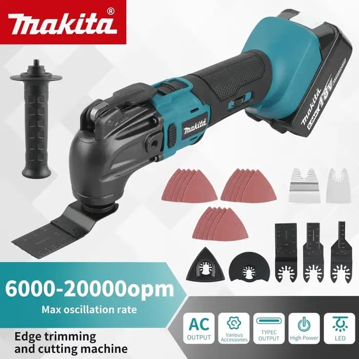 Makita Coupeur 18 V : réglages à 6 vitesses, batterie Li-Ion 18/20 V, longueur 340-326 mm, multi-usa