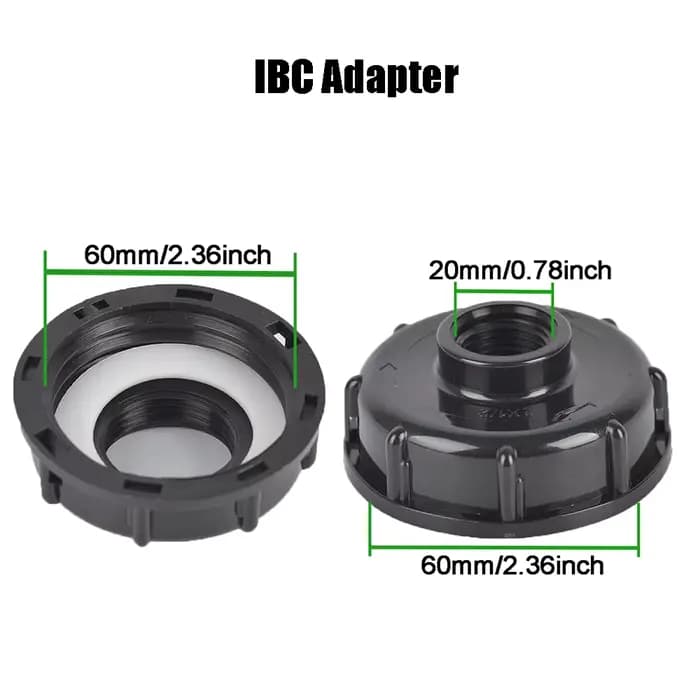 Filtre d'arrosage de 1/2 pouces pour adaptateur de robinet de réservoir IBC S60 tonnes Joint de bari