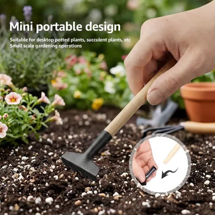 Ensemble de 3 mini-outils de jardinage portables