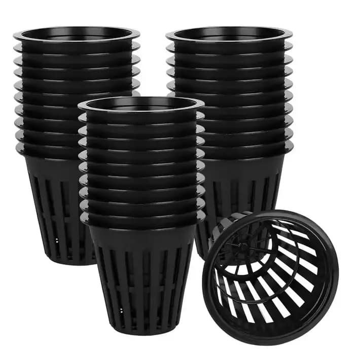 50/100 pièces 2 pouces jardin fendu maille filet tasses rond Net