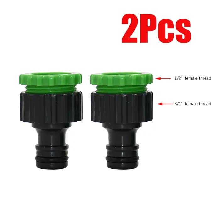 Adaptateur à raccord rapide avec connecteur barbelé 1/4 (ID 4mm) ou 3/8 ''(8mm), pour l'irrigation d