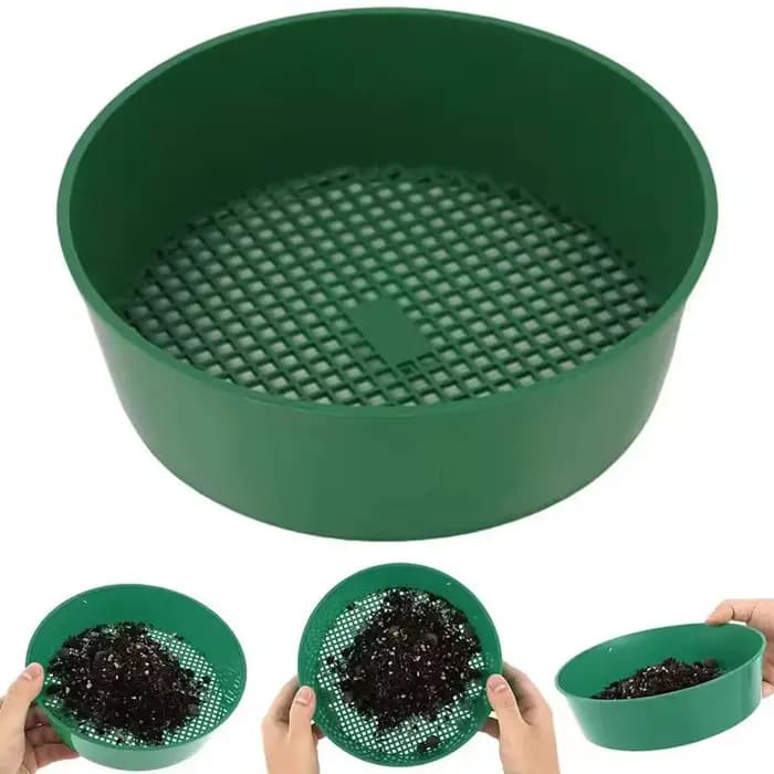 Filtre à mailles en plastique pour tamisage de terre et de pierres