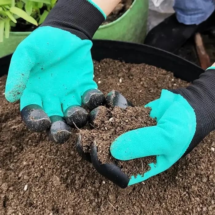 Gants de jardin avec griffes - Excavez