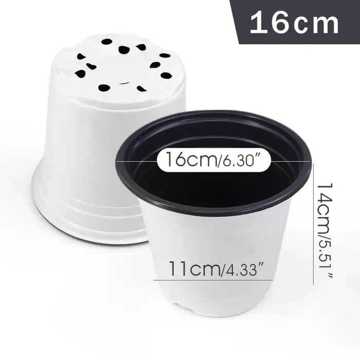 Pot de fleurs TCC blanc pour la culture