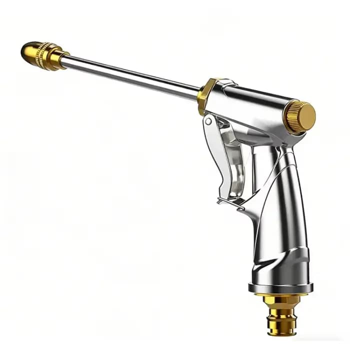 Pistolet pulvérisateur de jardin haute pression réglable avec buse en laiton robuste pour arrosage d