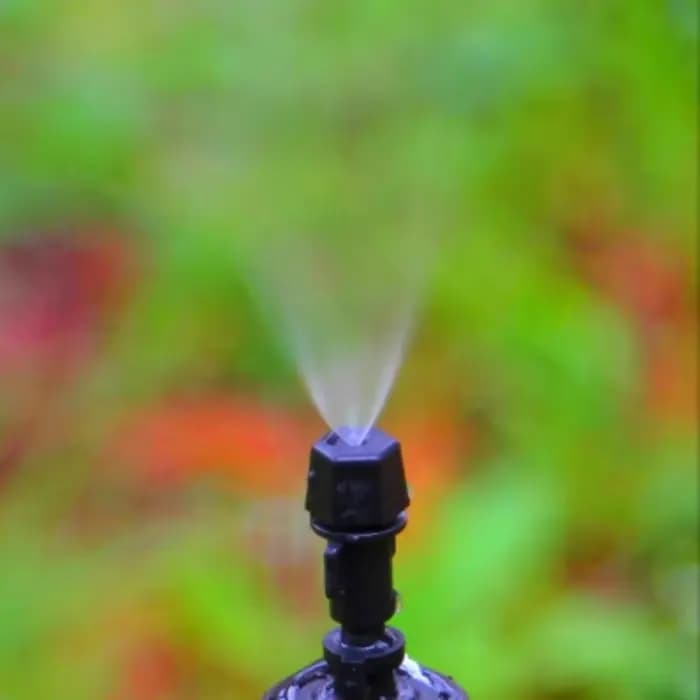 Buses de brouillard réglables avec tuyau de 4/7mm, Joint en T noir, arroseurs d'irrigation de jardin