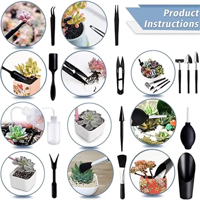 Kit de jardinières de jardin, outils pour plantes succulentes, Mini ensemble d'outils manuels de jar