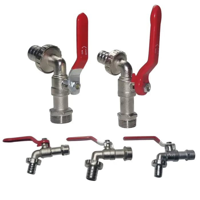 Outils de jardin robinet d'eau en laiton 3/4 ''1/2" extérieur et intérieur utilisé levier marche/arr