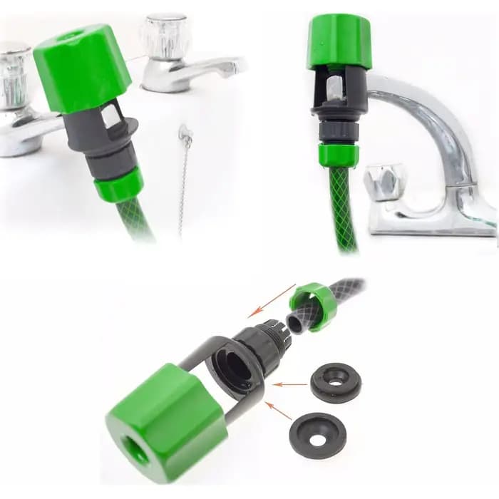 Connecteur de tuyau universel pour robinet de cuisine, raccord rapide, arrosage de jardin, adaptateu