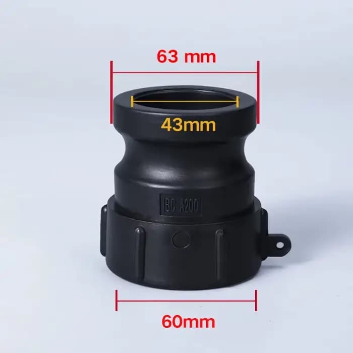 Adaptateur de réservoir d'eau IBC épais de haute qualité, connecteur de Valve IBC A200 et Pack combi