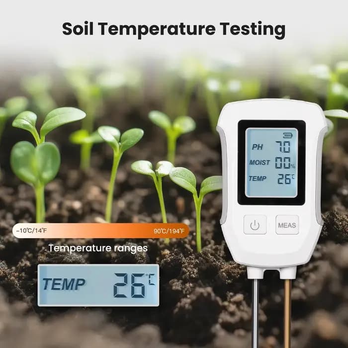 Testeur de détecteur de PH de sol 3 en 1