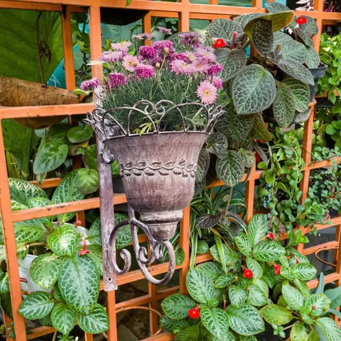 Jardinière de panier de fleurs de jardin