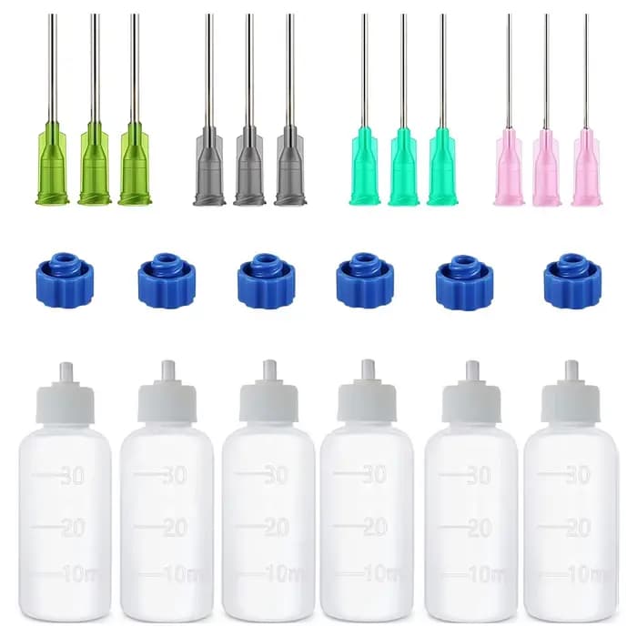 30ml poterie boue peinture bouteille presser multi-aiguille boue bouteille bricolage céramique poter