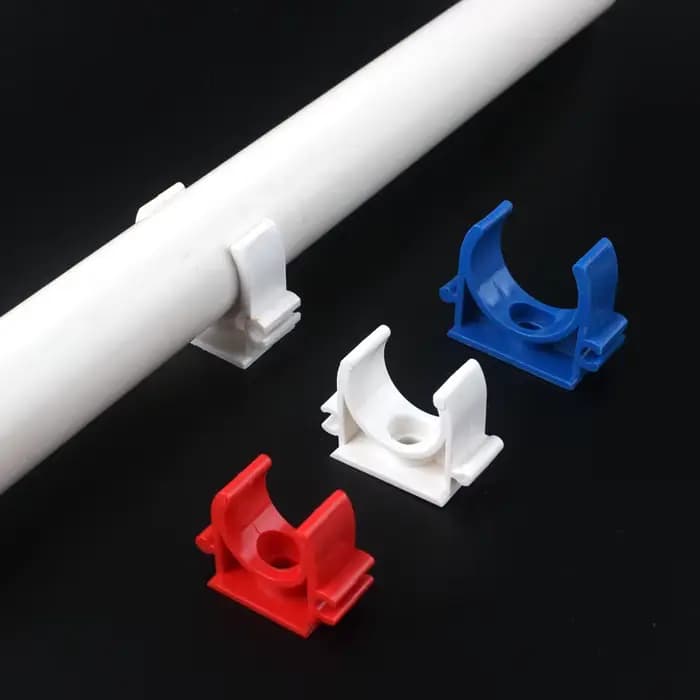 Connecteur de collier de serrage en PVC, 5/20/50 pièces, 16 20 25mm, raccords de tubes en plastique,