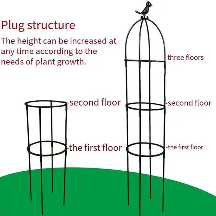 Support de jardin en treillis pour plantes grimpantes, cages pour plantes à fleurs, cadre de support