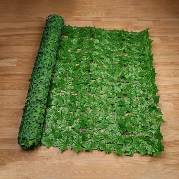 Panneaux de clôture à feuilles vertes artificielles 1M/3M
