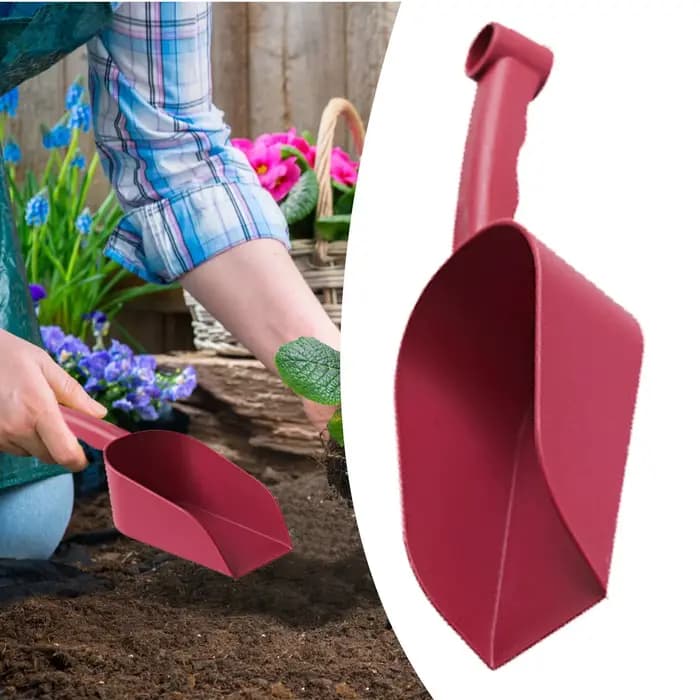 Cuillère de jardin multifonction en plastique, pelle à terre pratique pour le compost, la plantation, le repotage et les travaux de terrassement