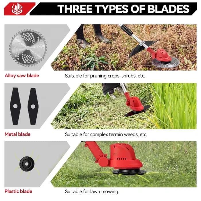 ONEVAN 10 pouces tondeuse à gazon électrique sans brosse 36000 tr/min coupe gazon sans fil outil éle