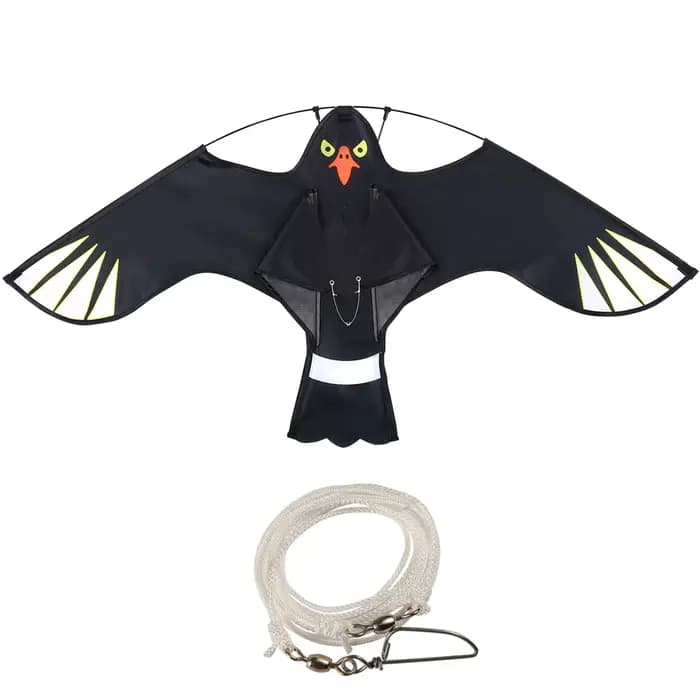Faucon volant cerf-volant répulsif à oiseaux, décoration d'épouvantail, lutte antiparasitaire extéri