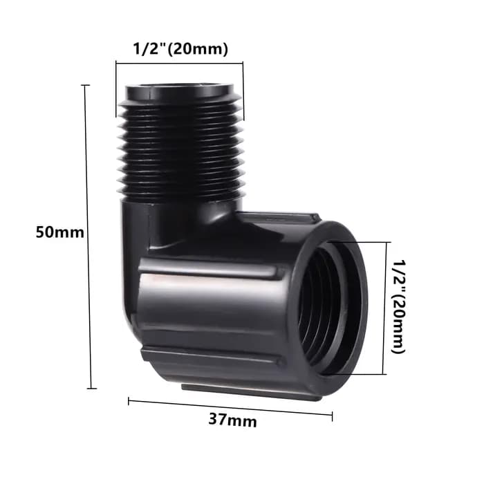 Connecteur Coudé Femelle de 1/2 Pouces, Adaptateur de Joint de Pivotement d'Arrosage Pop-up, Irrigat