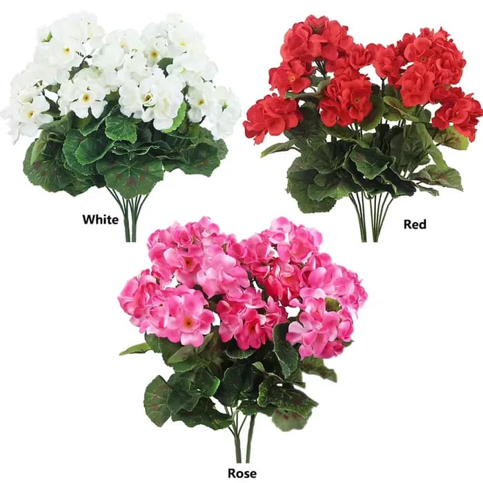 Fleurs artificielles bégonia fleur mariage nuptiale bouquets maison chambre table jardin extérieur bonsaï décorations bricolage festival couronnes