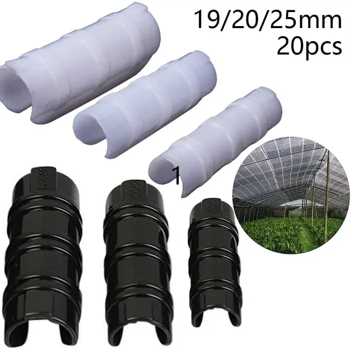 20 pièces 19/20/25mm pince plante serre Film Clips fixe tuyau cadre Tube pince ABS serre Film Clip f