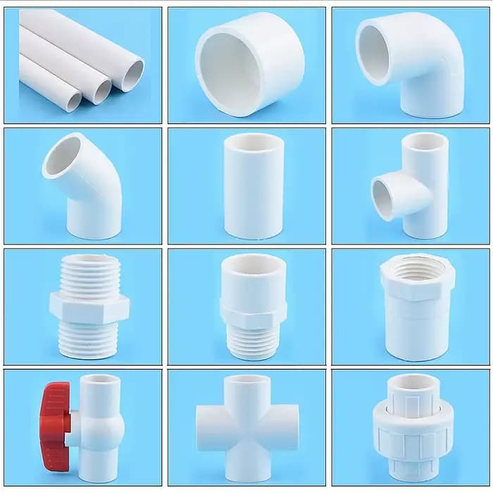 Raccords PVC 20-50 mm : Té, Coude, Union, Croix, Connecteur pour Tuyaux d'Irrigation de Jardin, Join