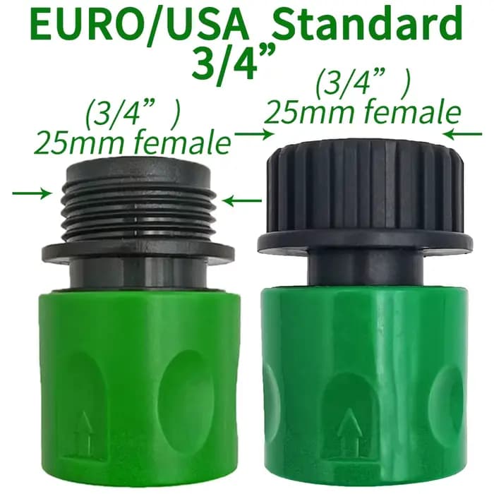 Oasis connecteur rapide mamelon EURO USA 3/4 pouces mâle fileté tuyau adaptateur pour jardin tube sy