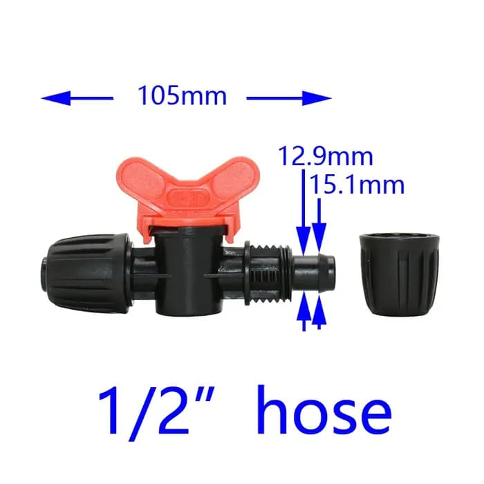 Robinet de jardin 1/4 3/8 10mm 1/2 3/4 1 "