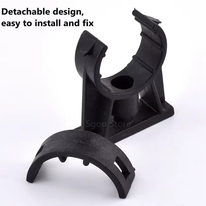 Support de serrage en U simple en plastique, pour Tube de tuyau d'eau, diamètre de 20mm, 25mm, 32mm,
