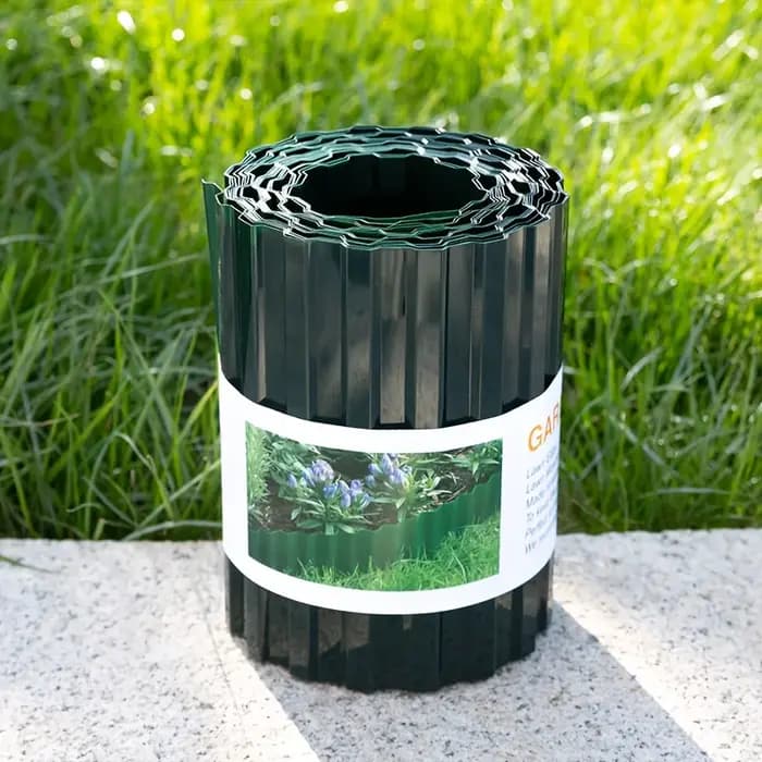 Jardin herbe pelouse bord bordure clôture chemin Flexible pelouse bordure bordure clôture vert extérieur paysage jardin décor 10 cm x 9 M