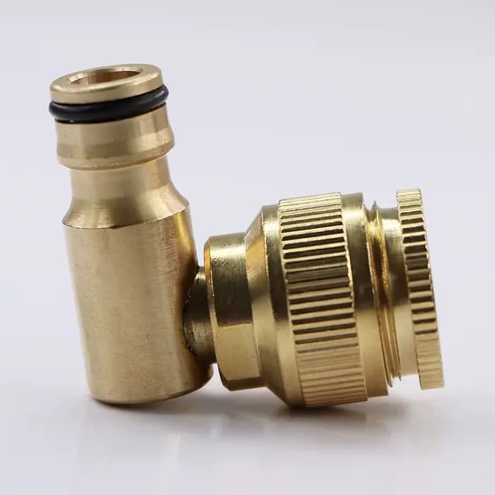 1 pièce Raccord rapide coudé 16mm 1/2" 3/4" en laiton et cuivre, pour l'irrigation et l'arrosage de