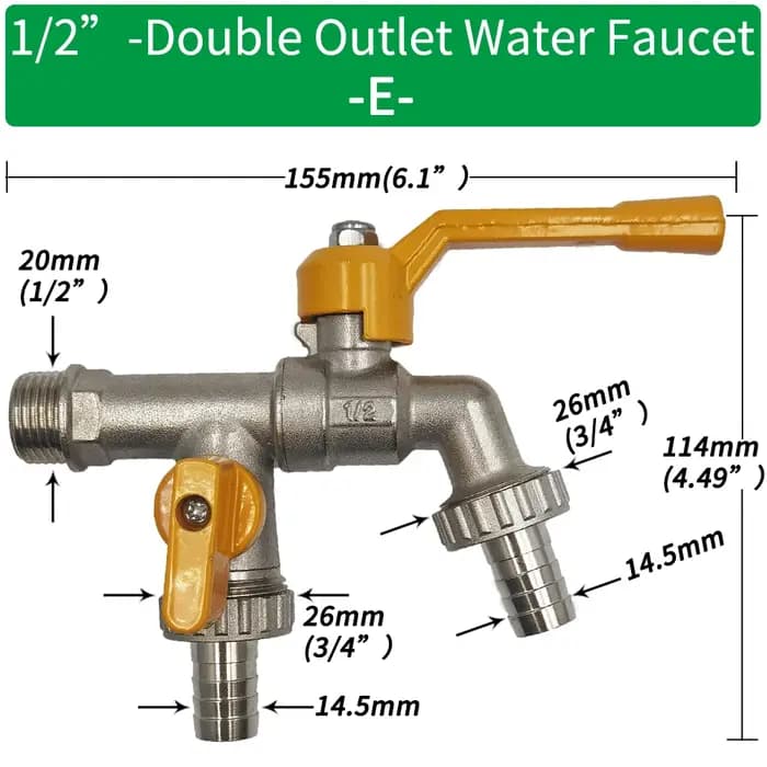 Adaptateur de robinet de tuyau d'arrosage