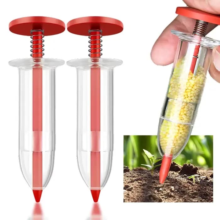 Sower de graines manuel – Jardinière manuelle à profondeur réglable pour légumes/fleurs