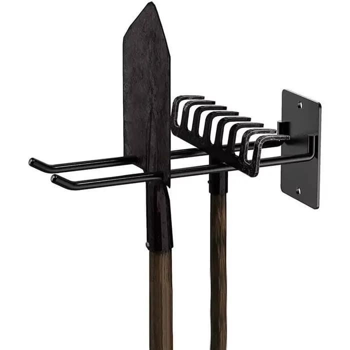 Support mural de rangement pour outils de jardin en fer