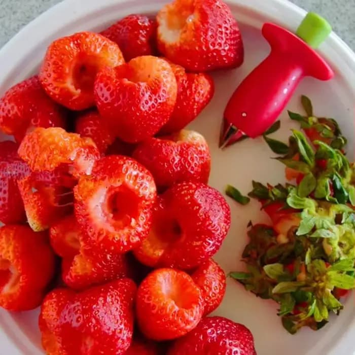 Trancheur de fraises, cordeur de fraises, décortiqueur de fraises, dissolvant de tiges de feuilles de fruits, outils de gâteaux à salade, accessoires de gadgets de cuisine