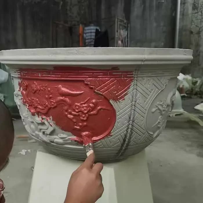 Moule en plastique pour pot de fleurs rond en ciment de 40 cm de diamètre