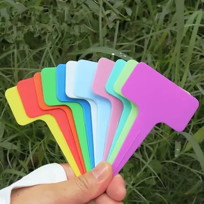 Étiquette en plastique en forme de T pour jardinage