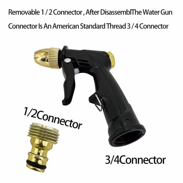 Pistolet à eau à buse réglable haute pression, plusieurs Modes de pulvérisation, peut être utilisé p