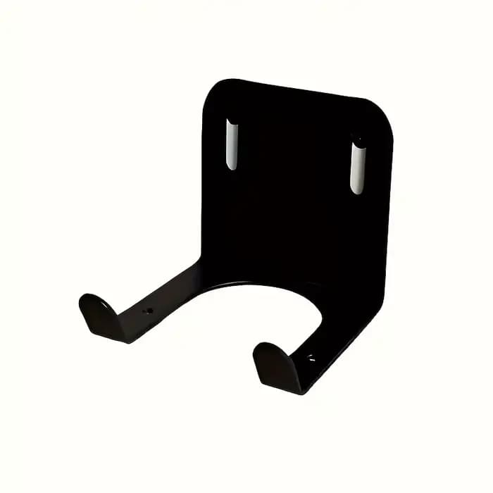 Crochet de rangement d'outils en métal noir avec fentes de ventilation, organisateur de garage facil